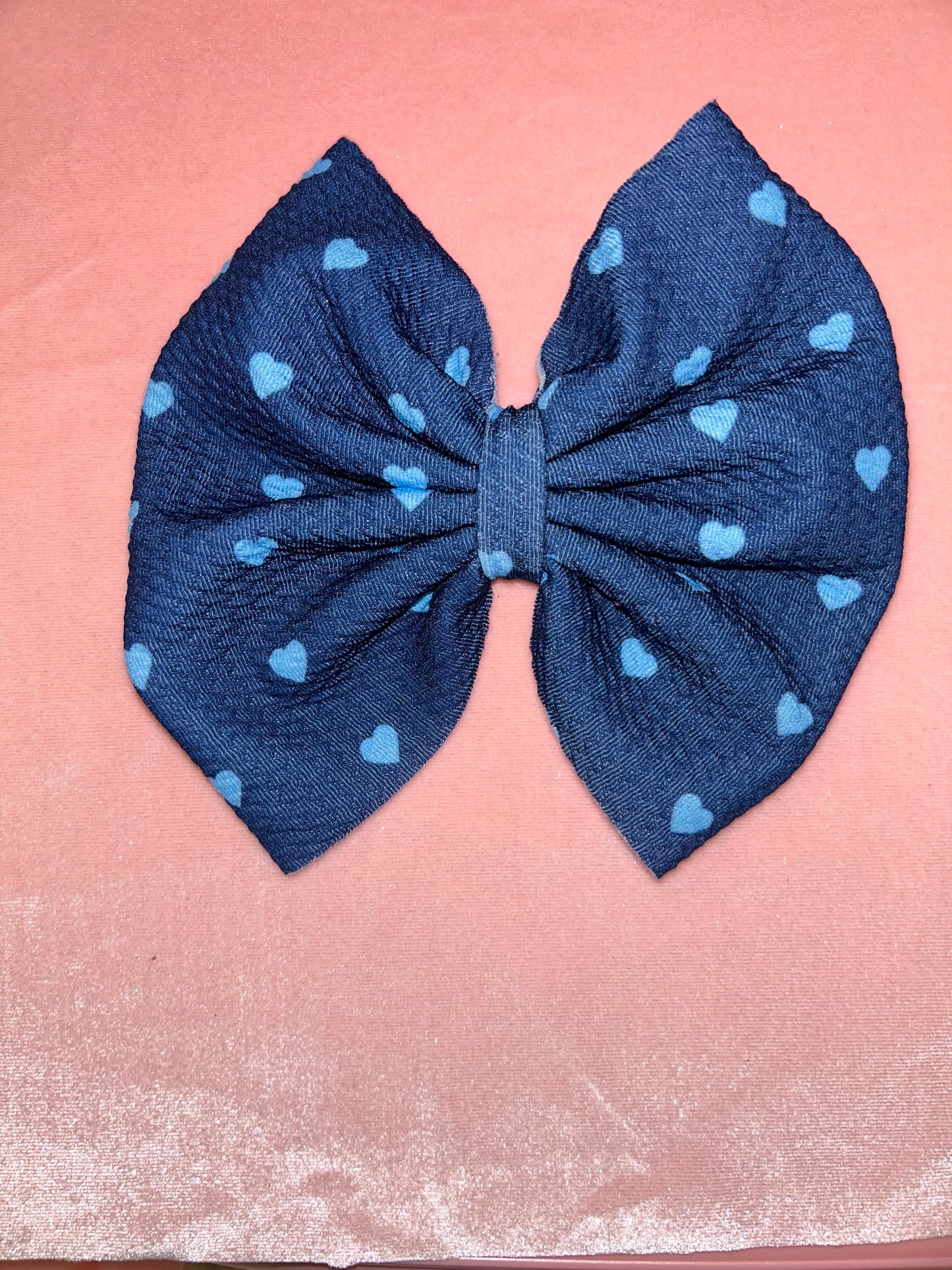 5 inch Blue heart clip