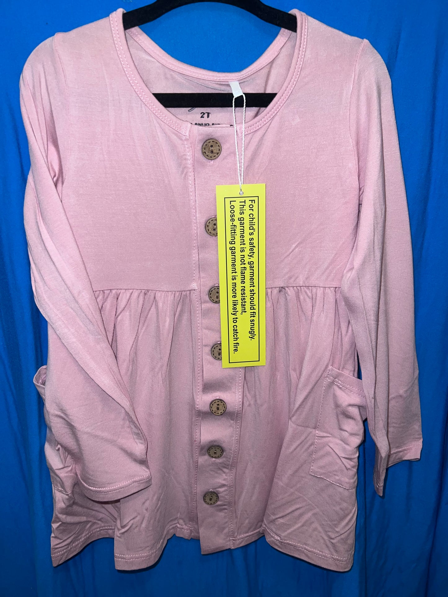 Blush pink bamboo dress