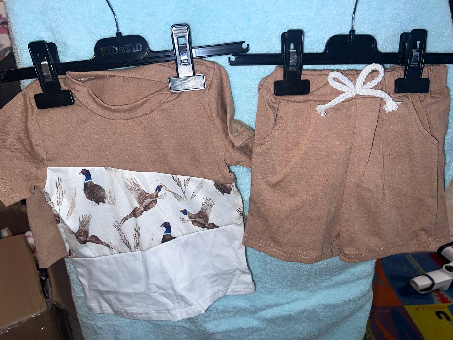 Tan mallard duck boy set