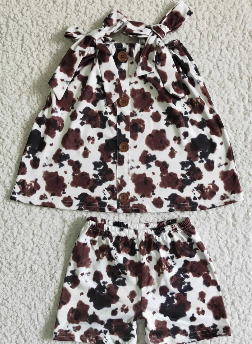 Cow print set