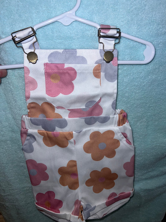 Floral overalls