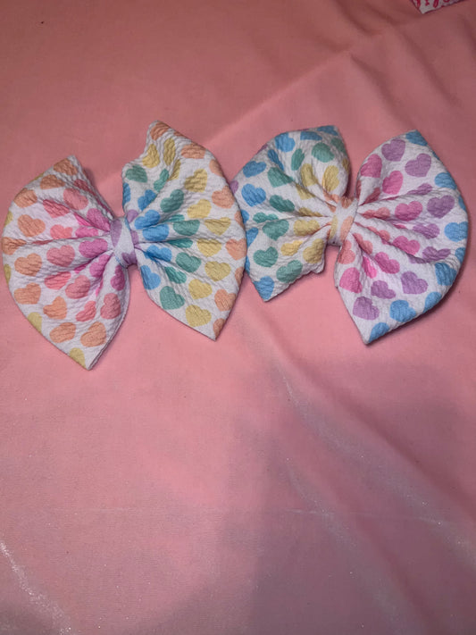 Rainbow Valentine’s Day hearts