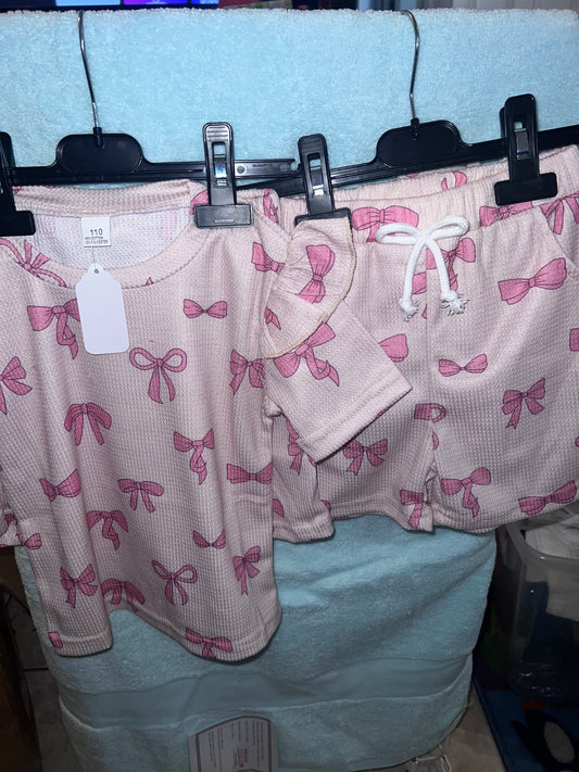 Short sleeved Bow sets